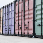 freepik logistic center with colorful storage container